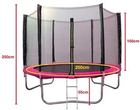 TRAMPOLIM  INFANTIL  250 ROSA