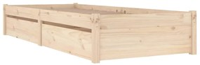 Estrutura de cama c/ gavetas pequena solteiro 75x190 cm