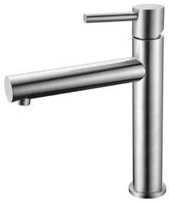 Torneira monocomando para lavatório com um design alto fabricado em aço inoxidavel Moscú
