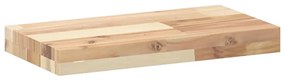 Prateleira suspensa 60x20x4 cm acácia maciça não tratada