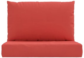 Almofadões p/ móveis de paletes 2 pcs tecido oxford vermelho