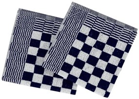 Conjunto de panos de cozinha 50 pcs algodão azul e branco