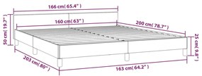 Estrutura de Cama Salu com Cabeceira em Couro Artificial Preto - 160x2