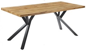 Mesa Jantar OLITE 180RT, metal, tampo DM vintage, 180 x 90 cms