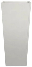 Vaso/floreira de jardim 2 pcs 35x35x75 cm aço inoxidável