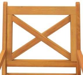 Cadeiras jantar p/ jardim 6 pcs madeira de acácia maciça