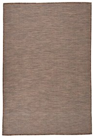 vidaXL Tapete de tecido plano p/ exterior 120x170 cm castanho