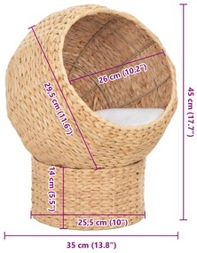 Cesto para gatos de ervas marinhas