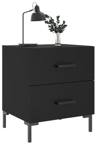 Mesas de cabeceira 2 pcs 40x35x47,5 cm deriv. de madeira preto