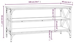 Móvel de TV 100x40x50 cm derivados de madeira carvalho sonoma