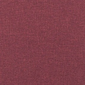 Cadeiras de jantar 2 pcs tecido vermelho tinto