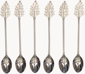 Colheres de café altamente polidas Leaf, conjunto de 6