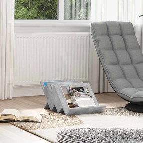 vidaXL Estante de Revistas Cinza Concreto 53 x 40 x 28,5 cm
