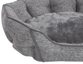 Cama para animal de estimação 65 x 50 cm cinzento CANDIR Beliani