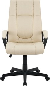 Cadeira de escritório XL Sparta de tecido Creme