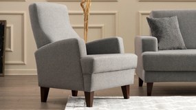 Cadeirão Kana – Cinzento Claro – 76 cm x 91 cm x 87 cm