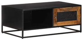 Mesa de centro 90x50x35 cm madeira de mangueira áspera