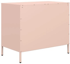 Aparador 68x39x58,5 cm aço laminado a frio rosa