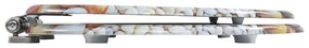 Assentos sanita 2 pcs c/ tampas fecho suave MDF design seixos