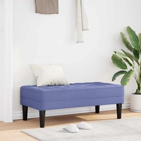 vidaXL banco com almofada Azul Jeans 113 x 57 x 39 cm tecido