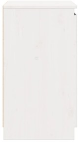 Armário de apoio 60x36x65 cm pinho maciço branco