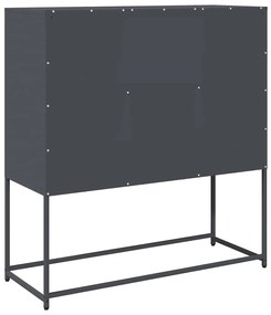 Aparador 100,5x39x107 cm aço laminado a frio antracite