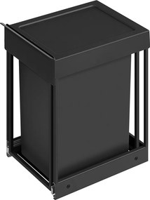 Caixote do lixo de cozinha, para armário inferior, 1 x 20 L 34,7 x 25,7 x 43,4 cm (C x L x A) Preto