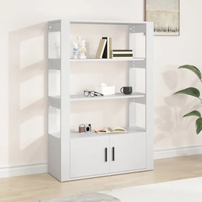 819468 vidaXL Aparador 80x30x119,5 cm derivados de madeira branco