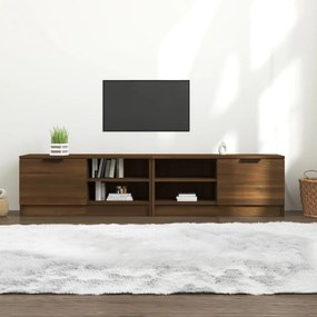 vidaXL Armários deTV 2pcs 80x35x36,5cm madeira proc. carvalho castanho