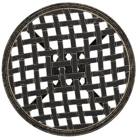 Mesa de jardim Ø48x53 cm alumínio fundido bronze