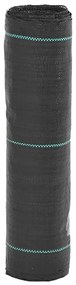 vidaXL Tela para ervas daninhas 0,5x200 m PP preto