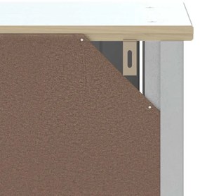 Móvel de parede p/ WC BERG 40x27x71,5 cm pinho maciço branco