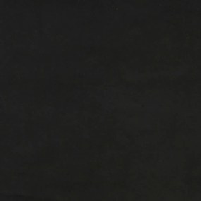 Sofá de 3 lugares 180 cm veludo preto