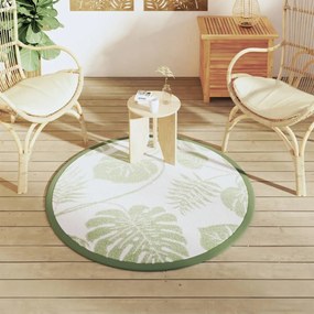 Tapete de exterior Ø120 cm ARAKIL PP Verde