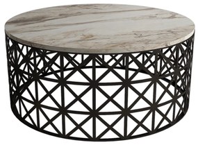 Mesa de Centro Selin – Branco – 90x38x90 cm