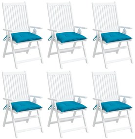 vidaXL Almofadões p/ móveis de paletes 6 pcs tecido oxford azul-claro