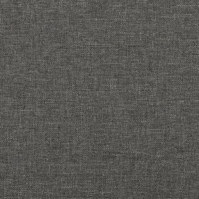 Estrutura de cama 90x190 cm tecido cinzento-escuro