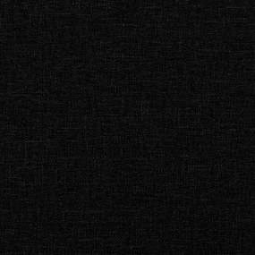 Sofá de 3 lugares tecido 180 cm preto
