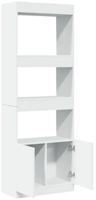 Armário alto 63x33x180 cm derivados de madeira branco