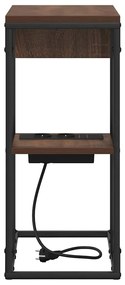 Mesa-de-cabeceira Madeira castanha 41.5 x 26 x 60.5 cm