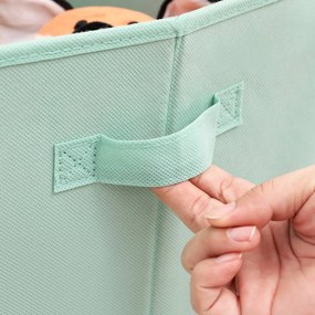 3 Caixas de arrumação para brinquedos verdes