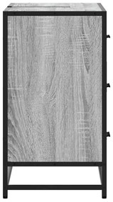 Armário p/ lavatório WC 80x33x60 cm deriv.madeira cinza sonoma