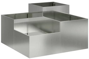 Jardineira vidaXL 100x100x48 cm em Aço Galvanizado