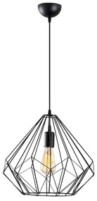 Candeeiro de Teto Diamond – Preto – 37 cm diâmetro x 129 cm altura