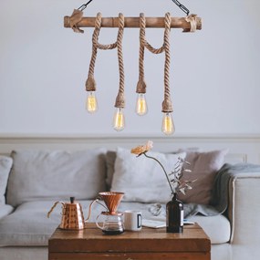 Chandelier Erebos – Preto – 65 x 8 cm