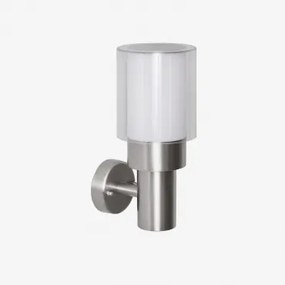 Candeeiro De Parede Exterior De Aço Inoxidável Vantol Cinza Cromado - Sklum