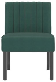 Cadeirão veludo verde-escuro