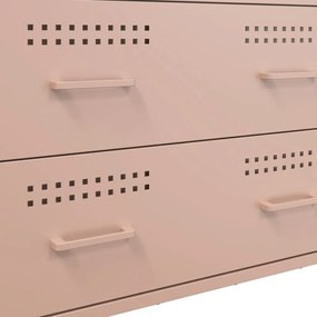 Aparador 68x39x89 cm aço rosa
