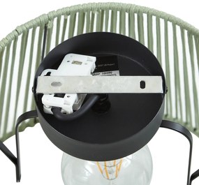 Plafon de exterior com corda verde IP54 - Jayla Japandi