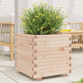 vidaXL Vaso/floreira de jardim 50x50x49,5 cm madeira de pinho maciça